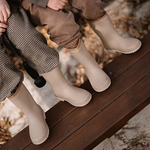 Сапоги резиновые Mrs. Ertha "Taupe", макиато